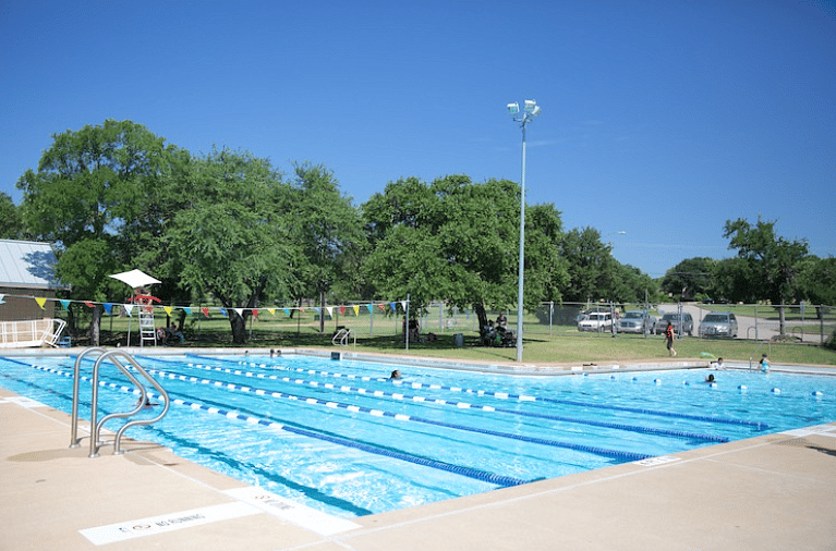 Community pool at Balcones District Park is half a mile away.