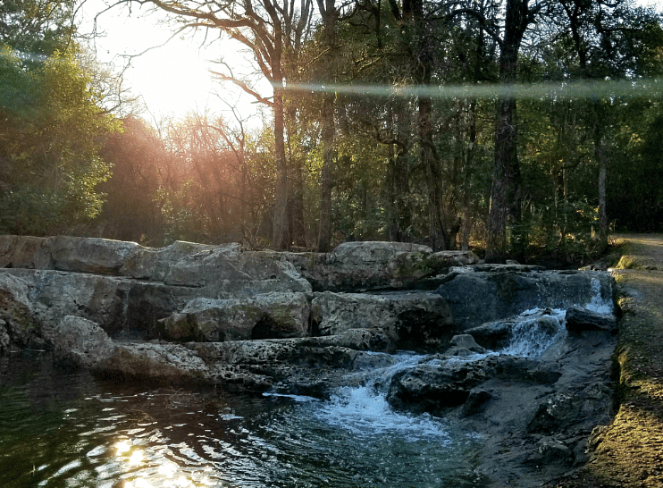 There are miles of running trails off of Balcones District Park with lots of greenery and scenic areas.