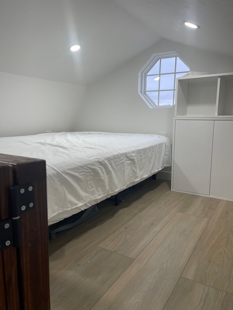 Loft with under bed, storage and storage cabinet