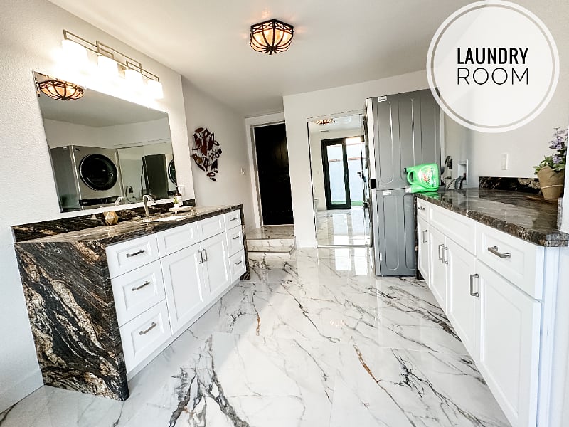 Laundry area