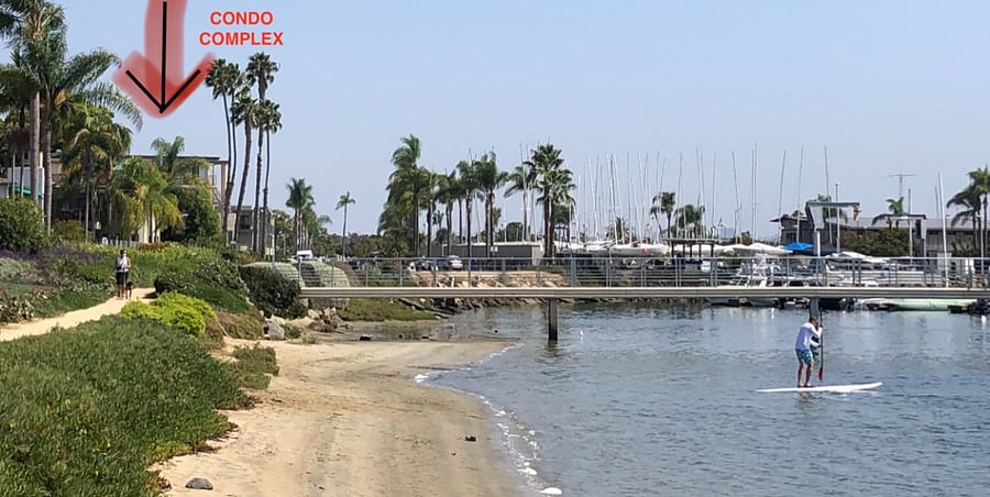 Steps from the Yacht Club marina and harbor walking trail