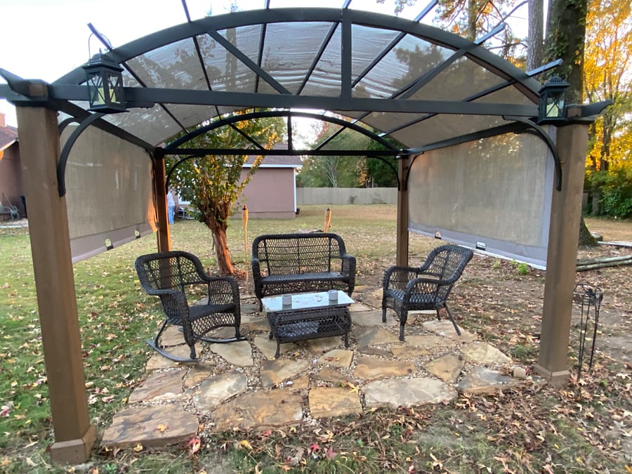 Outdoor lounging and dining.
