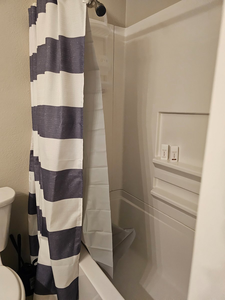 Shared bathroom shower/tub