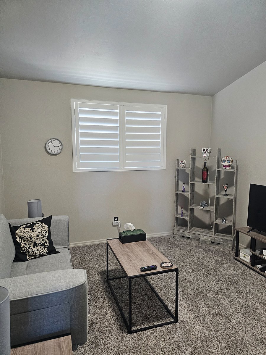 Private TV room with Wii and ROKU smart TV and Landline phone.