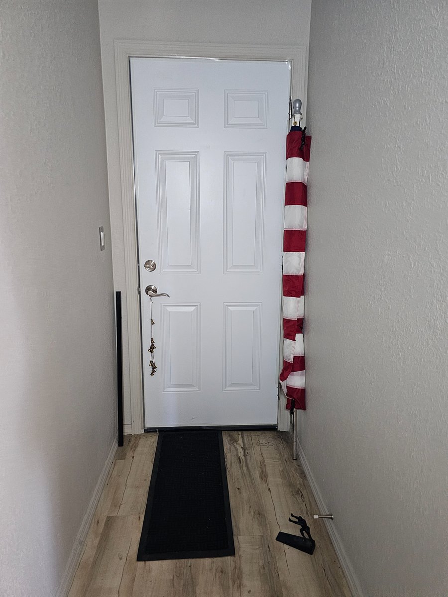 Car port second entrance.