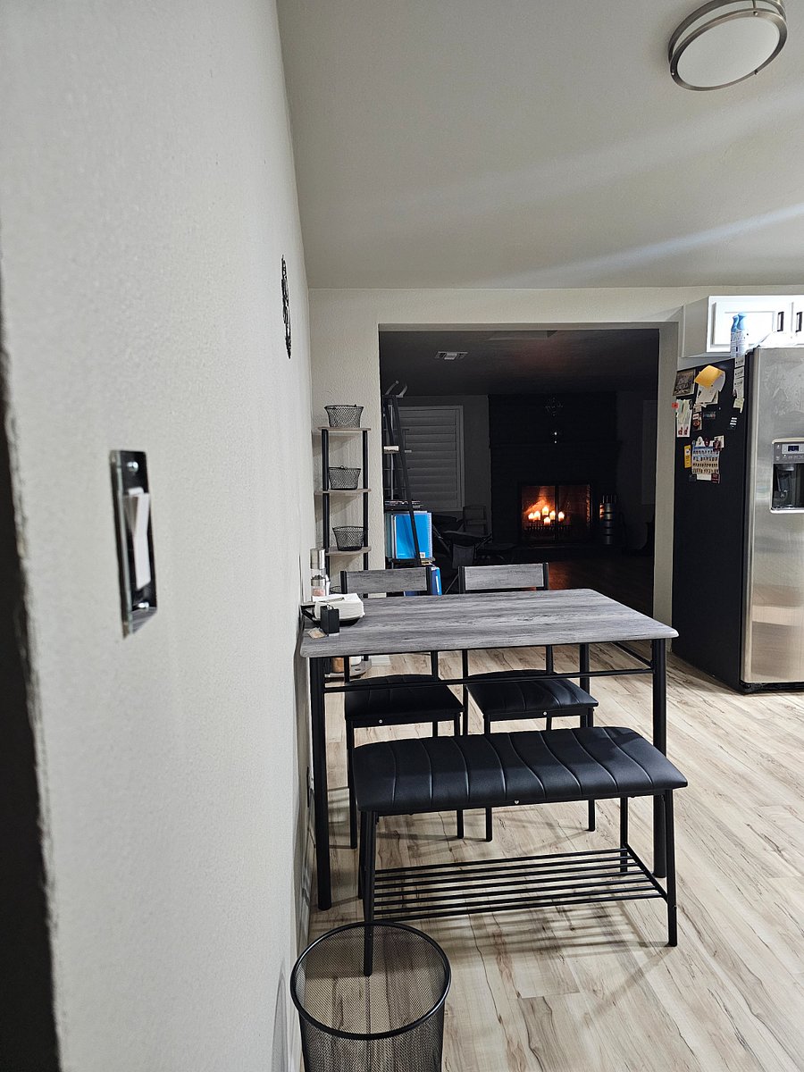 Kitchen with view of back sitting room
