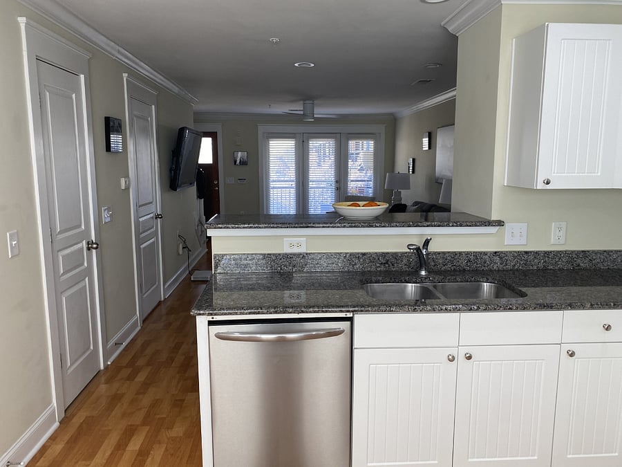 kitchen looking to living room