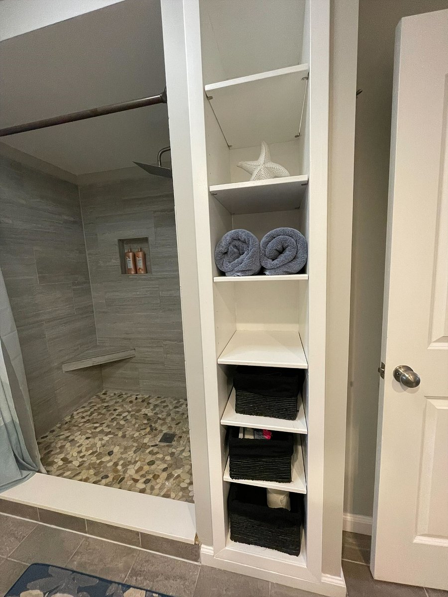 Enjoy a spa like experience with this large walk-in shower in the ensuite.