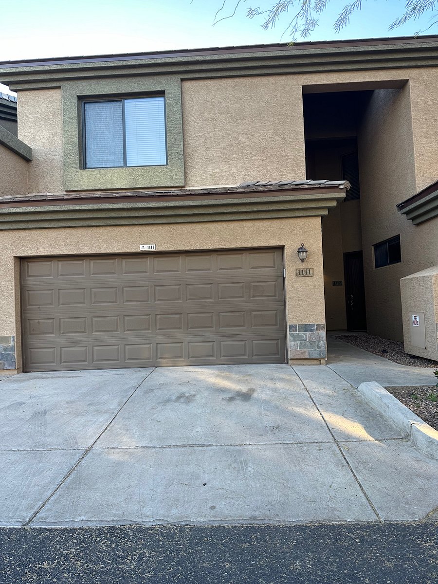 Front of Unit with 2-Car Garage