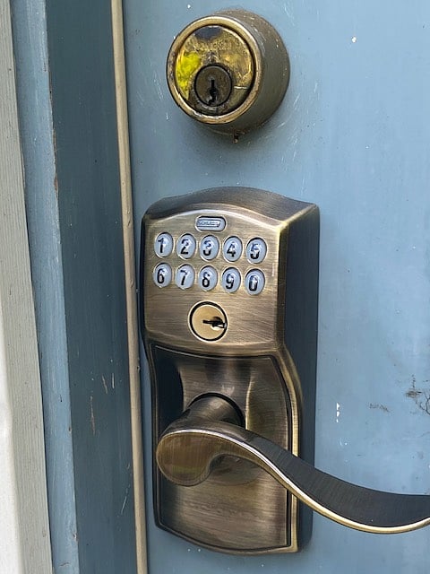 Keyless entry system coded to your unique, private passcode.