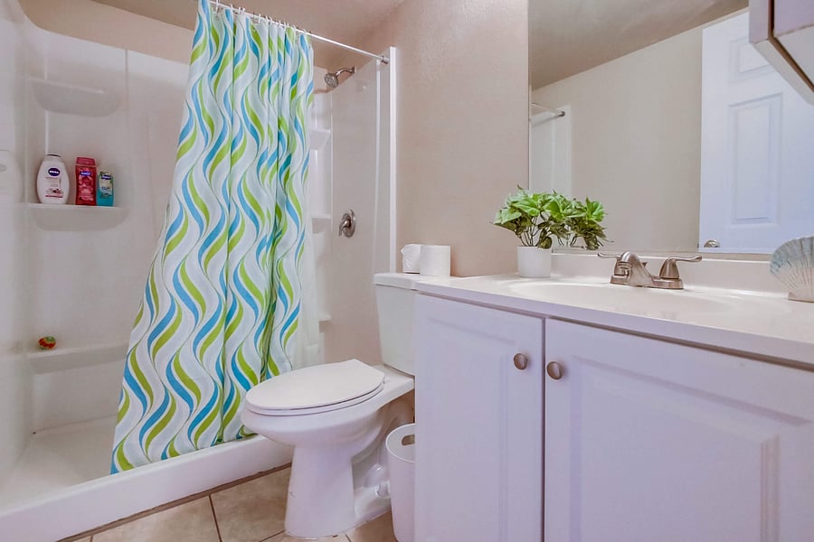 Take a relaxing shower or bath after a long day at work or exploring San Diego