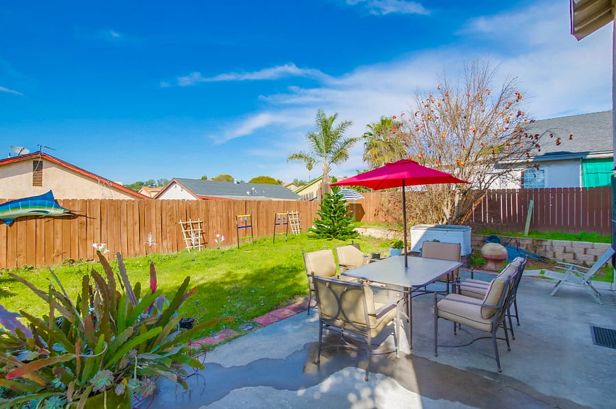 Take in a breath of fresh air in this comfy lounge setup w/ coffee or wine in hand