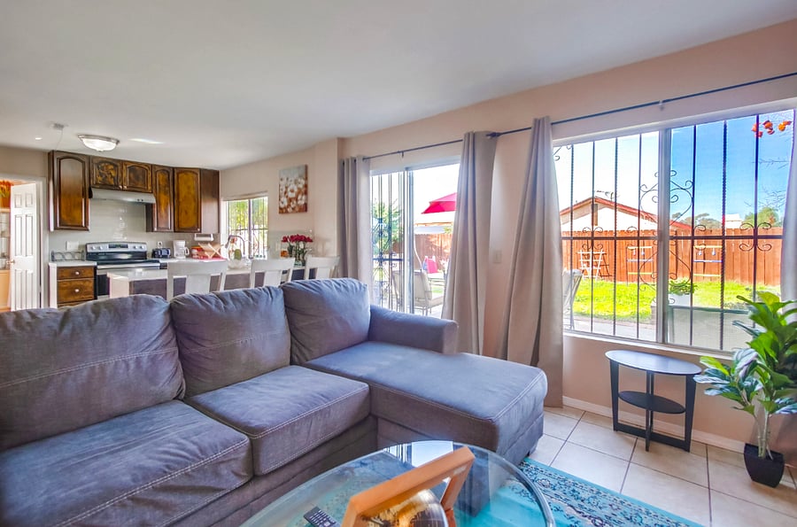 Cool down on the comfy couches & put your feet up after a long day at work