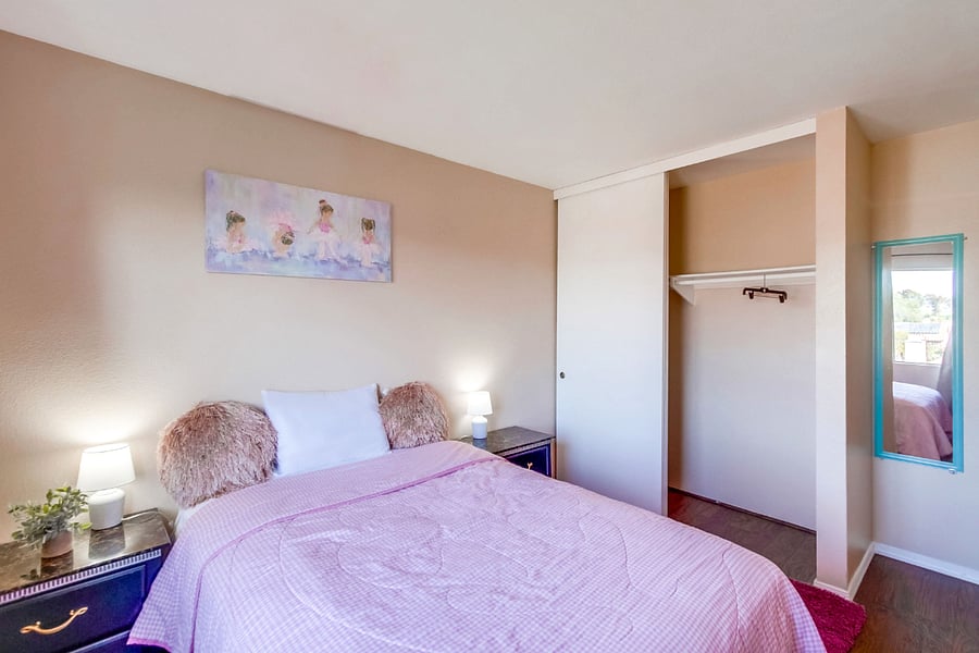 Each bed is topped with fresh sheets & high-quality mattresses