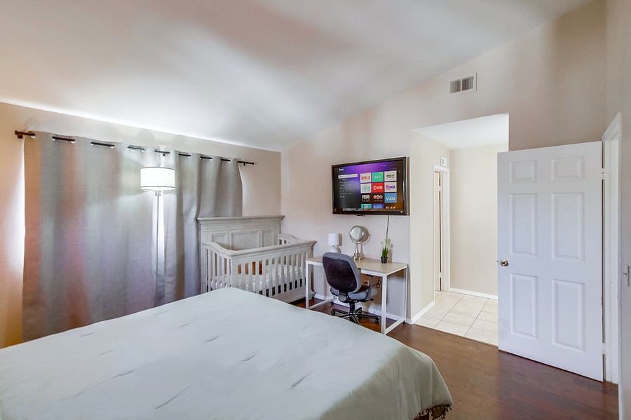 Lay back on fresh sheets while streaming your shows in the comfort of your own room