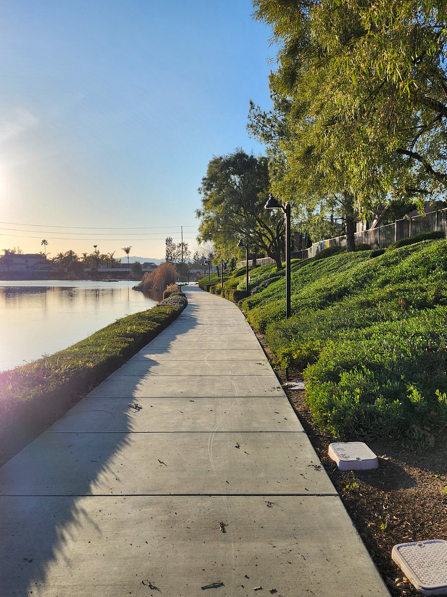 Walking trail a block away