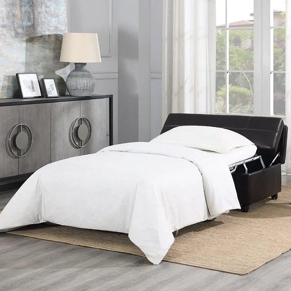 Image showing the fold out bed folded out.