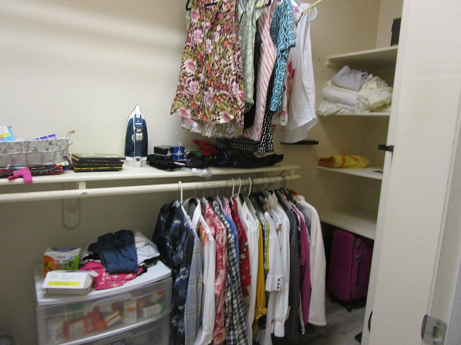 main master large closet; will be empty
