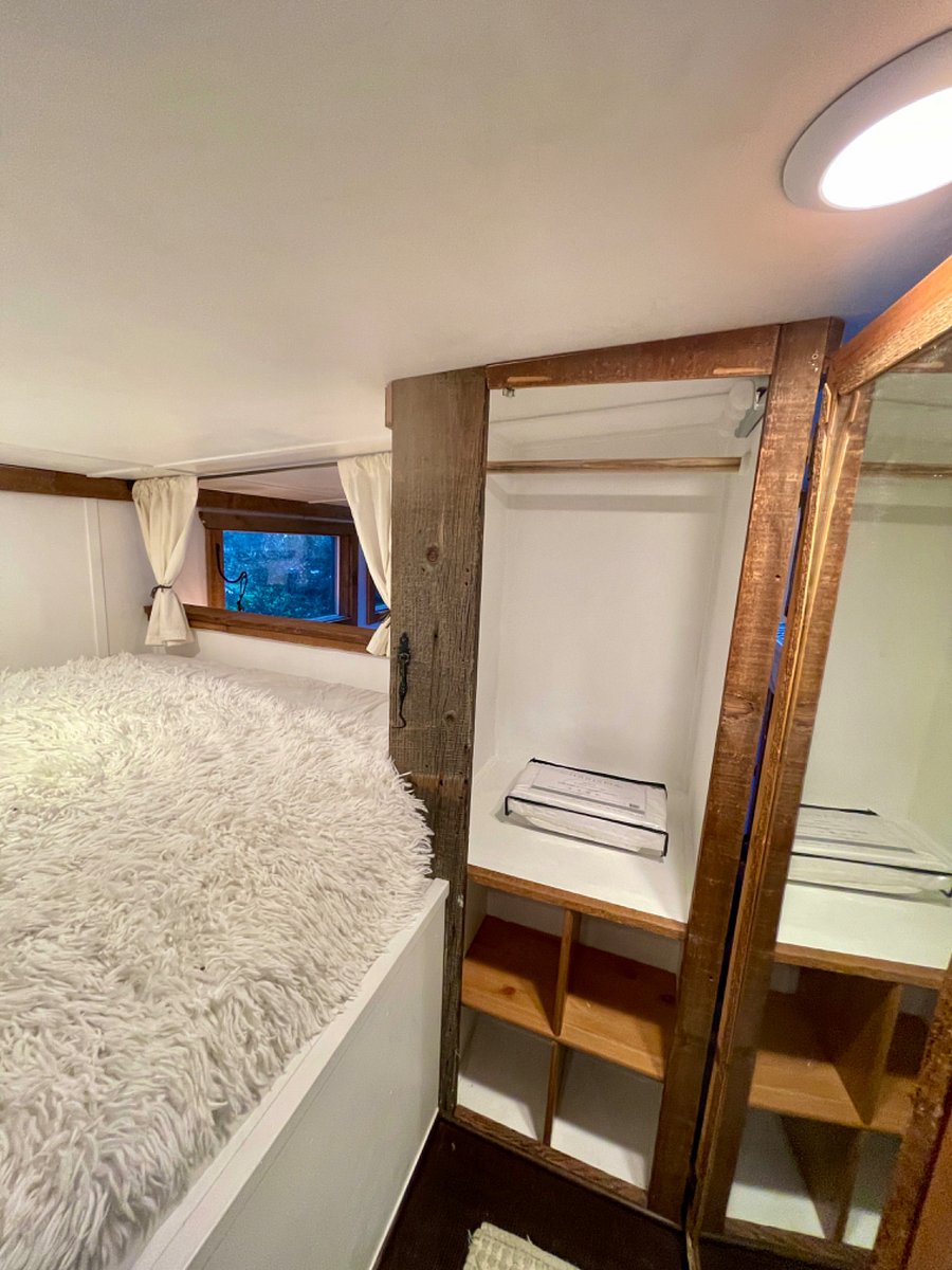 A Tiny House, rare commodity. Closets in each bedroom and the loft!