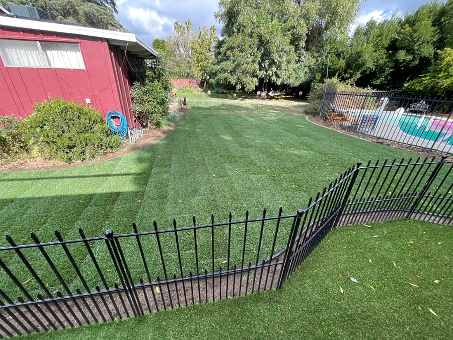 Private fence in yard .. overlooking the rest of the property