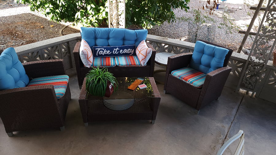 Sitting area on Patio