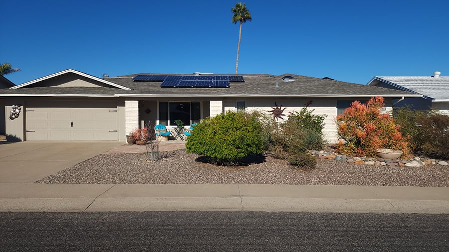 Solar Panels on House