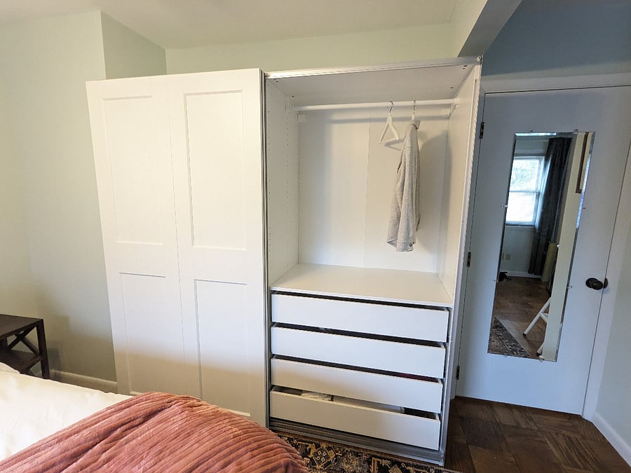 Right side of main bedroom closet