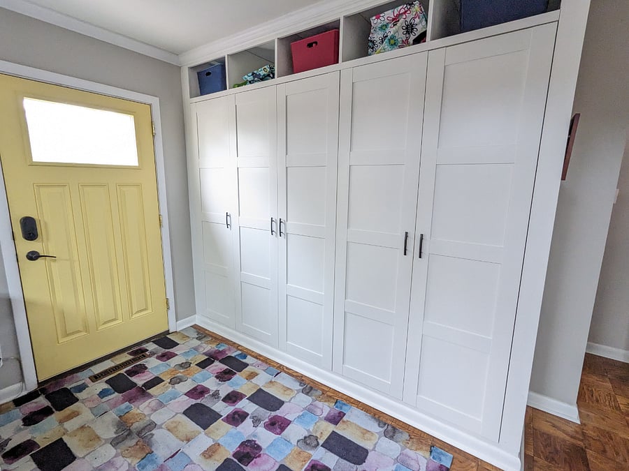 Entry with closets