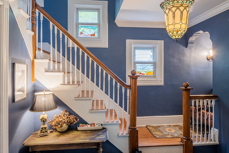 Entrance staircase to the 2nd & 3rd floor