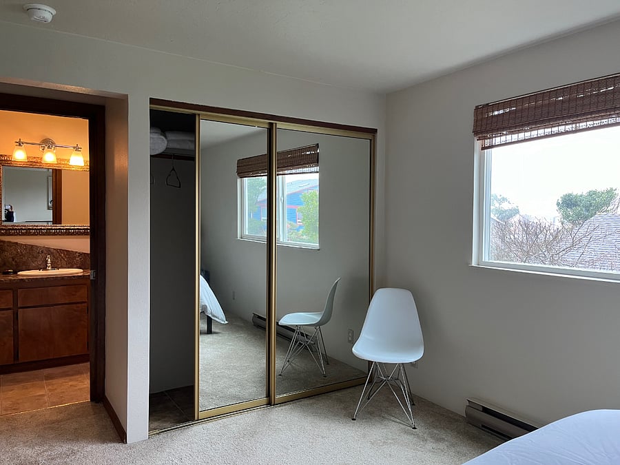 second bedroom, closet and bathroom