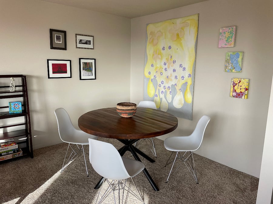 dining table seats six