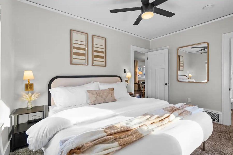 Master Bedroom featuring a cozy King bed.