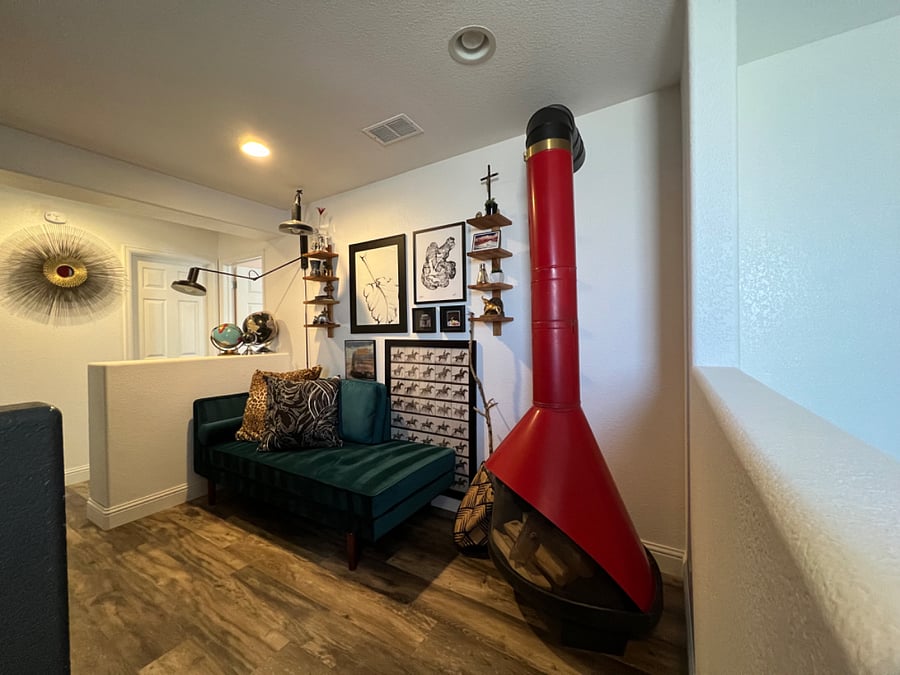 Cozy shared reading nook
