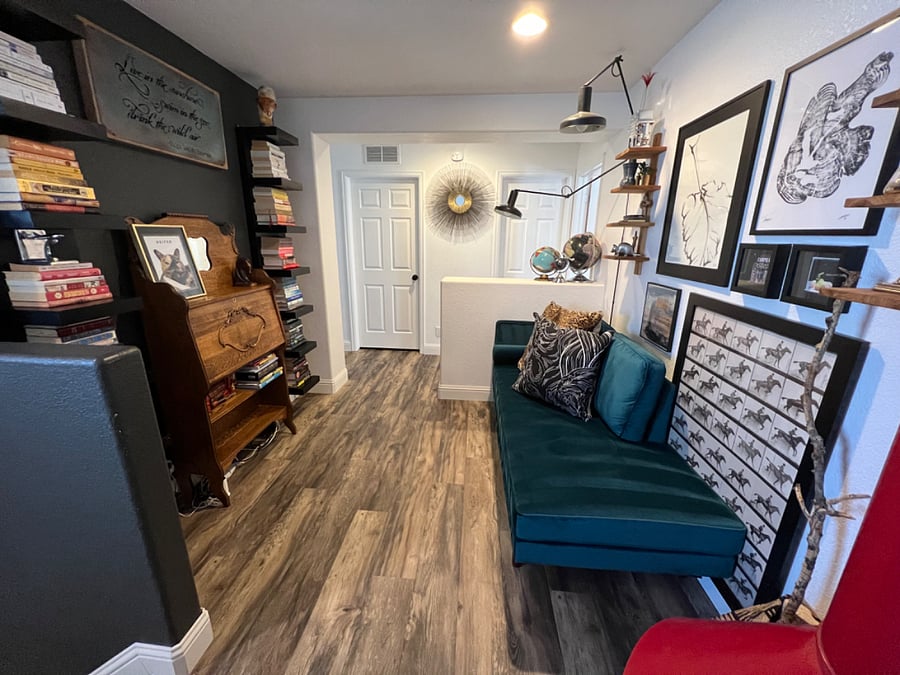 Cozy shared reading nook