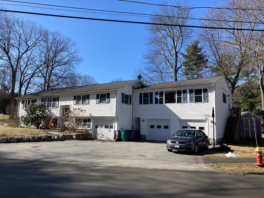 Your space is the second floor over the two car garage, with exterior stairwell. There is also an interior stairwell through the garage. 