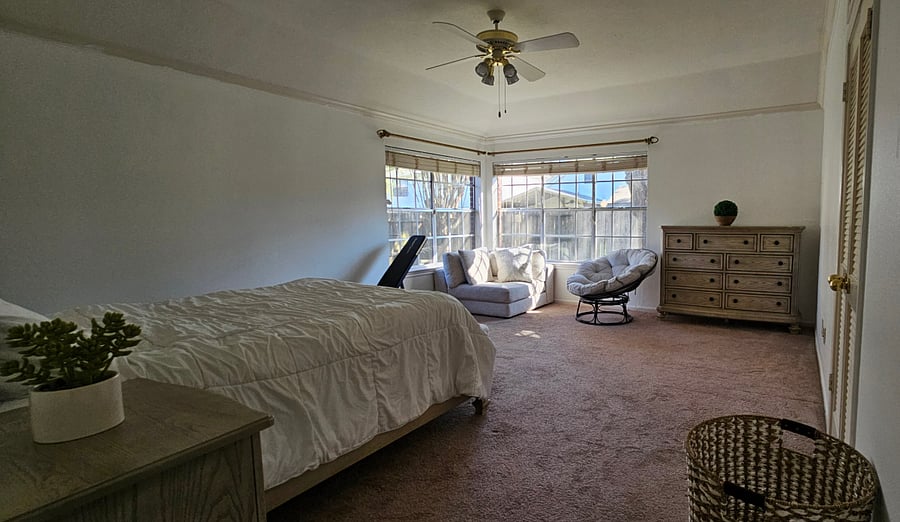 Master bedroom. Will have desk available for this room.