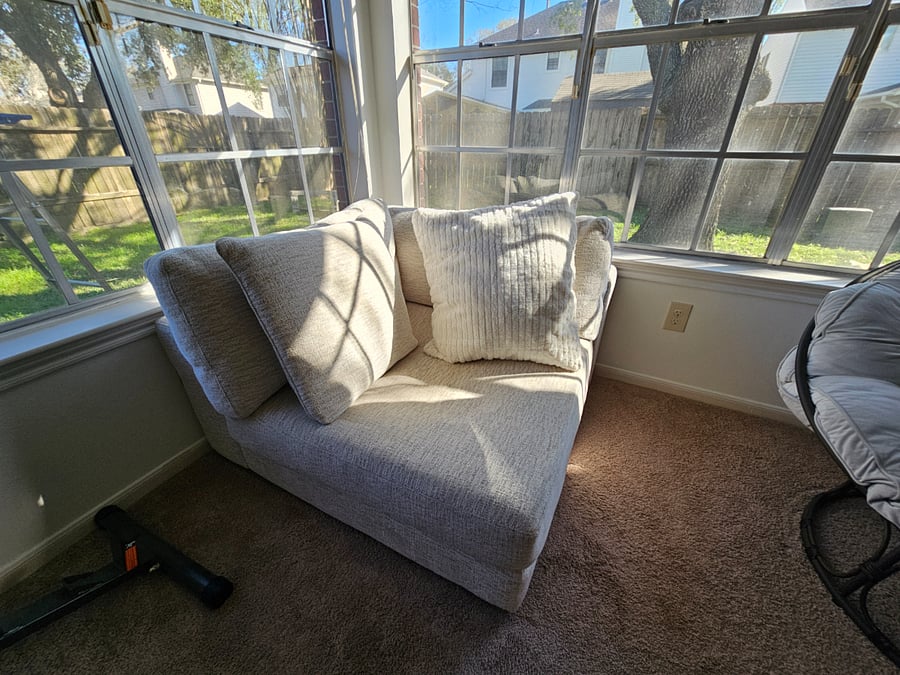 Master bedroom lounge area