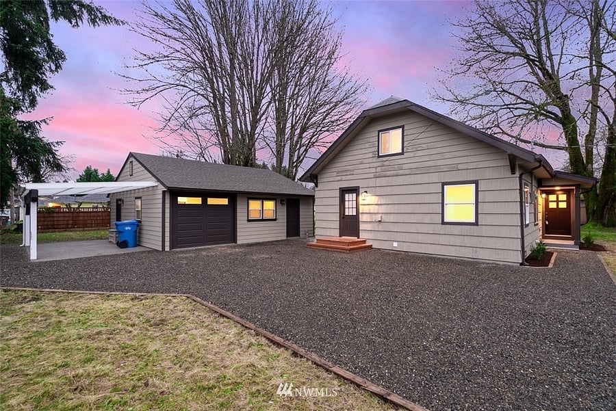 Exterior of the home with optional RV parking
