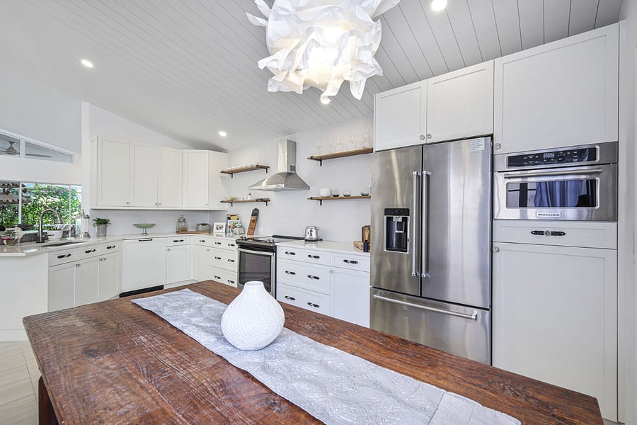 The farm table is a perfect spot for whipping up anything and everything :) 