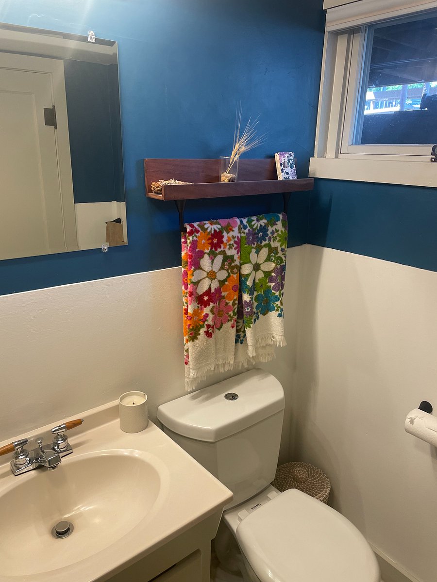 Bathroom, off of bedroom.