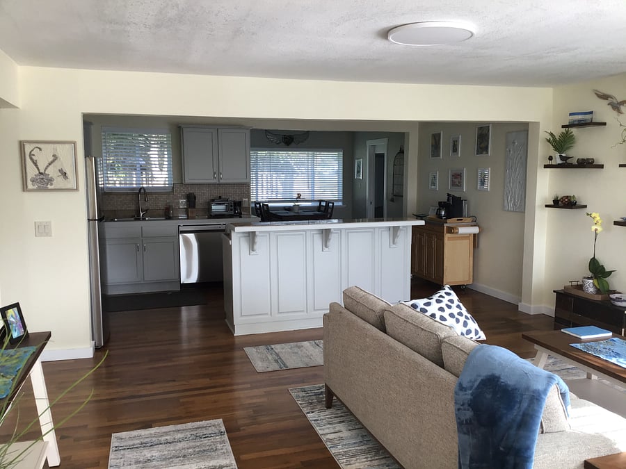 View on home interior as you enter the front door. 