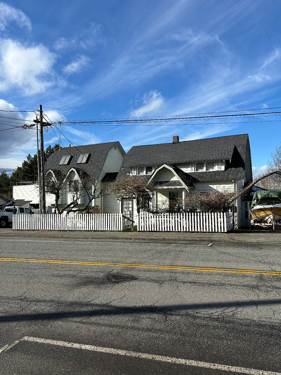Front from street.  Your private driveway on the far right