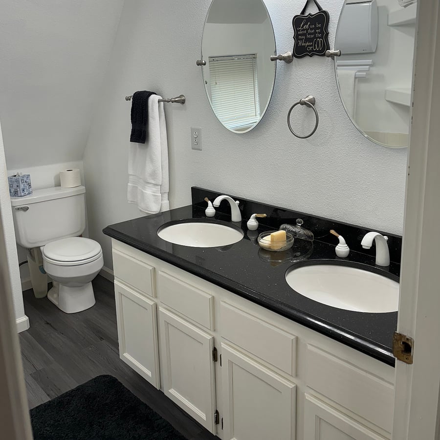 Granite counter top with Double sink
