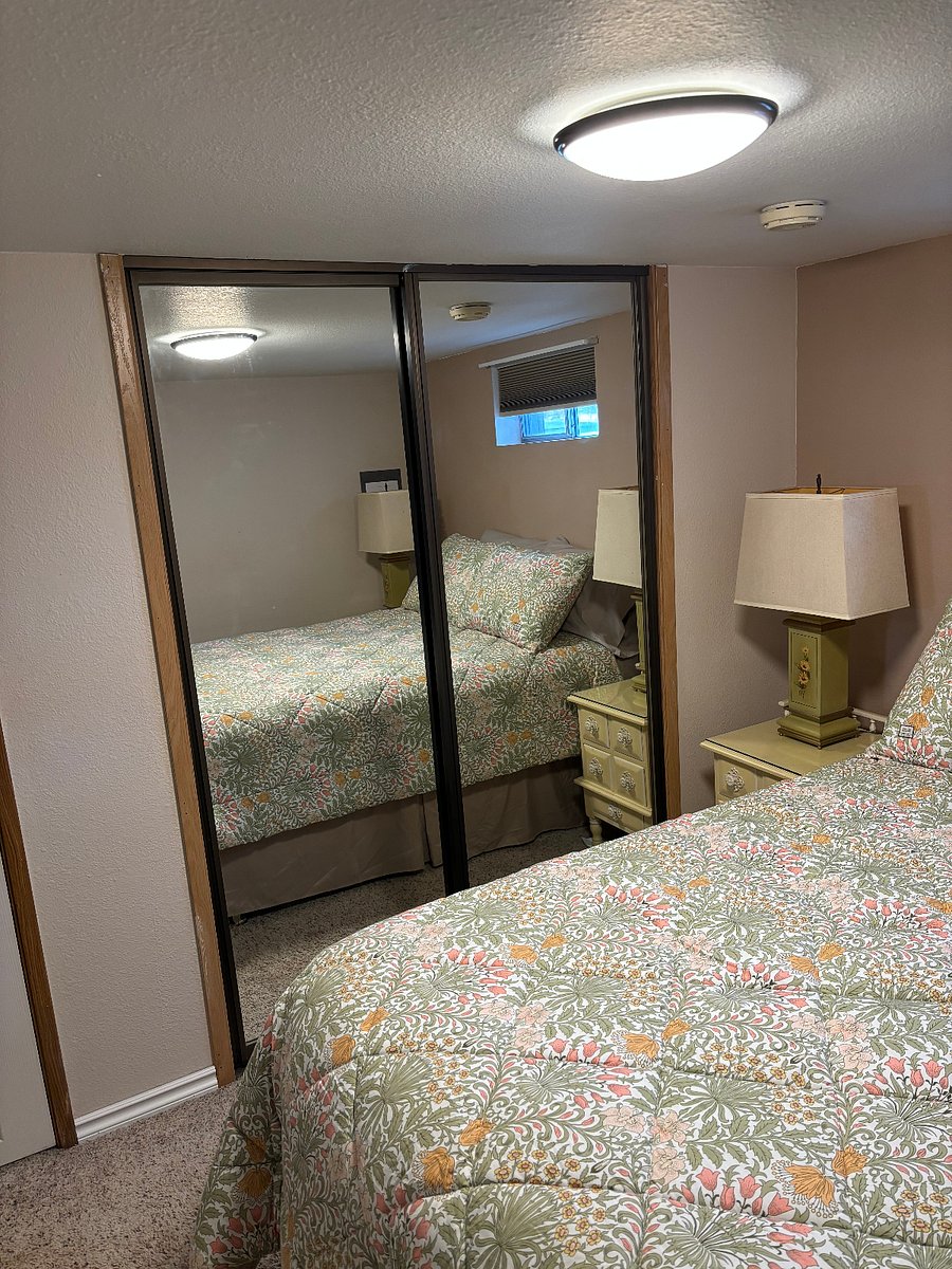 Mirrored closet doors