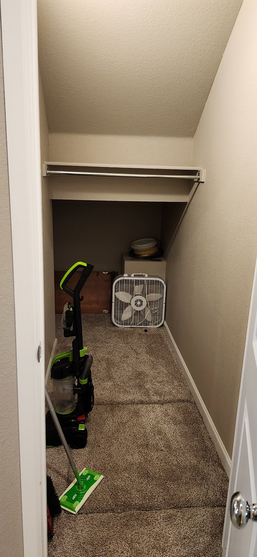 Storage under stairs