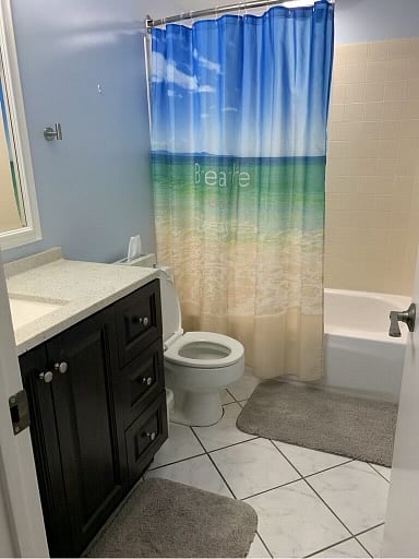 Second bedroom/guest bathroom.