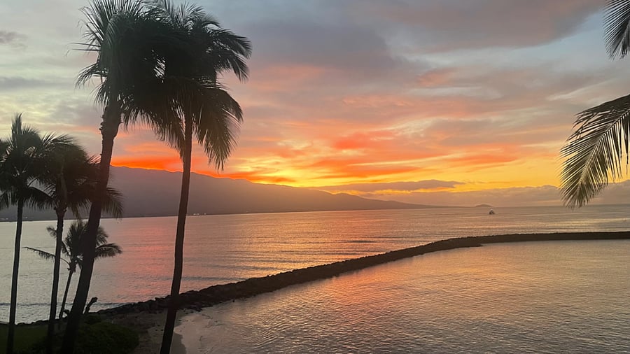 Seemingly always a beautiful shot from the lanai.
