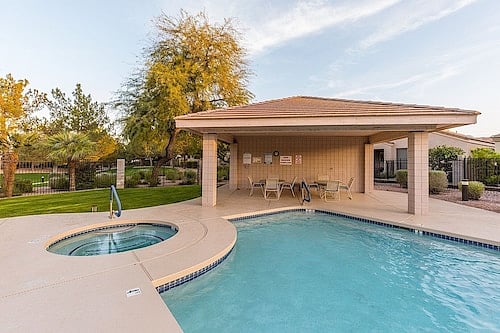 Community pool and hot tub