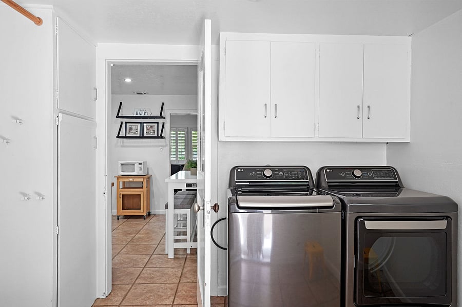 Laundry room off the kitchen