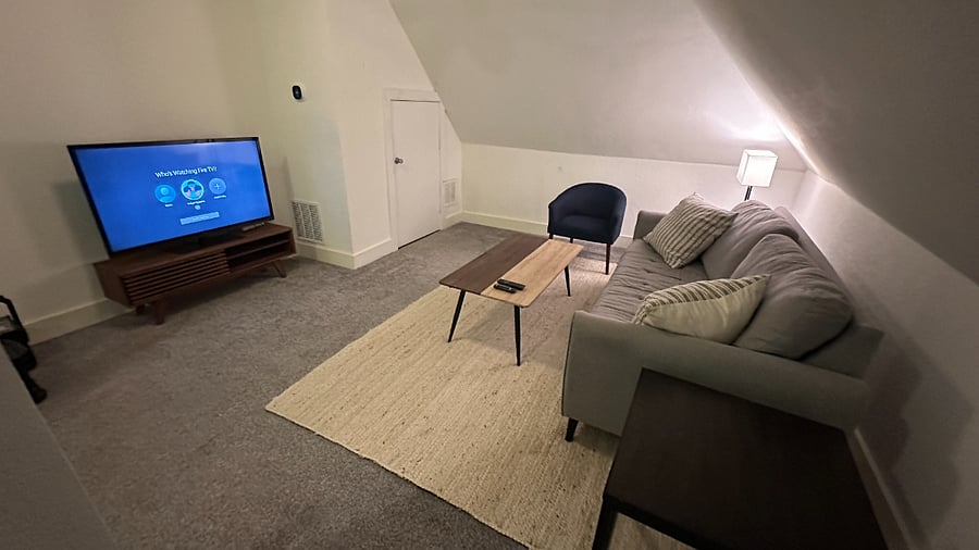 Separate upstairs living room.